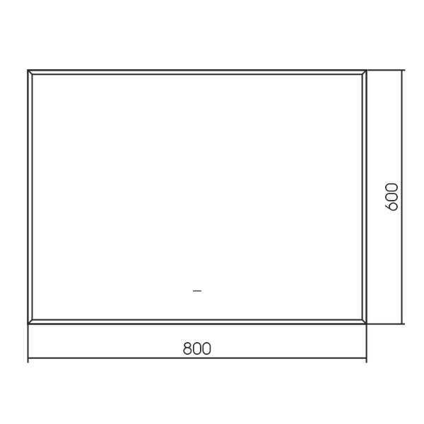 Зеркало Silver Mirrors Алмина 80x60 / LED-00002933