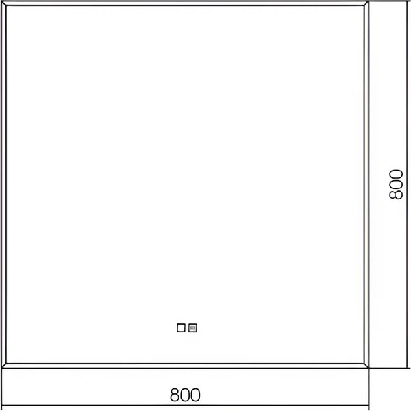 Зеркало Silver Mirrors Алмина 80x80 / LED-00002986
