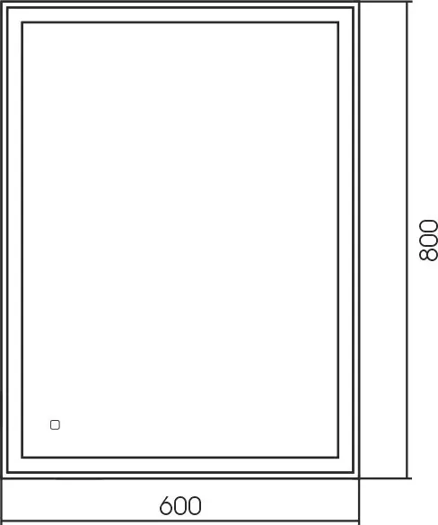 Зеркало Silver Mirrors Ливия 60x80 / LED-00002693