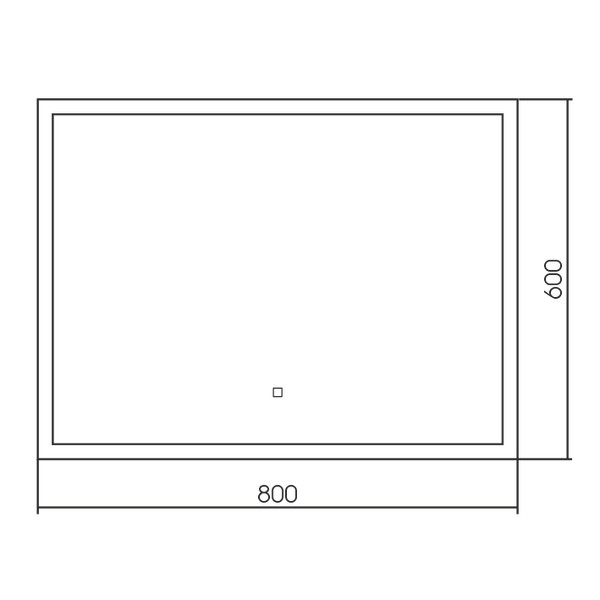Зеркало Silver Mirrors Norma neo 80x60 / LED-00002419