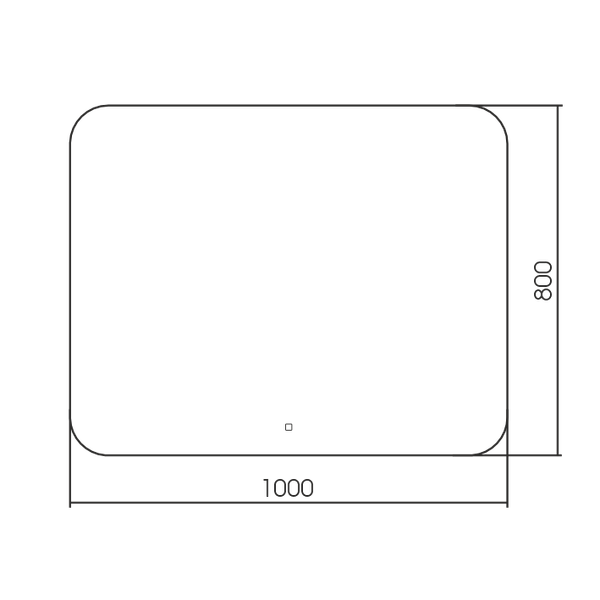 Зеркало Silver Mirrors Паллада 100x80 / LED-00002751