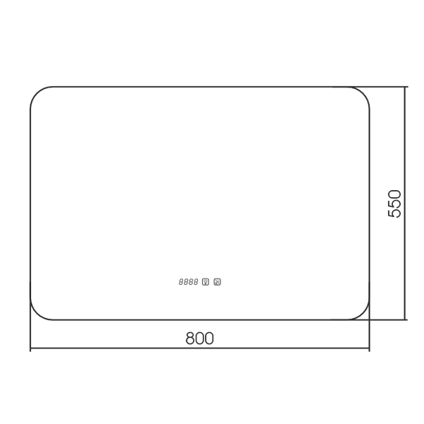 Зеркало Silver Mirrors Паллада 80x55 / LED-00002942