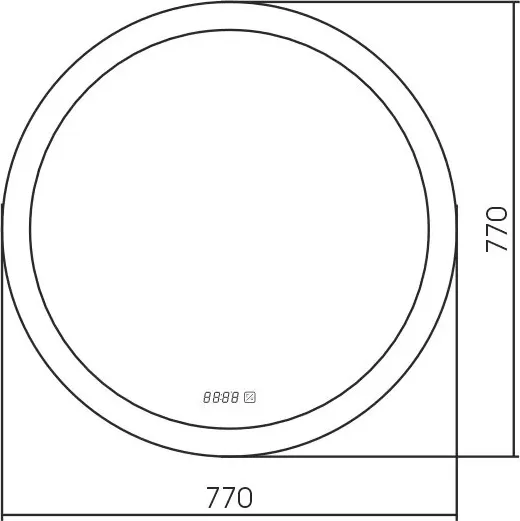 Зеркало Silver Mirrors Perla neo- 4 D650 / LED-00002548