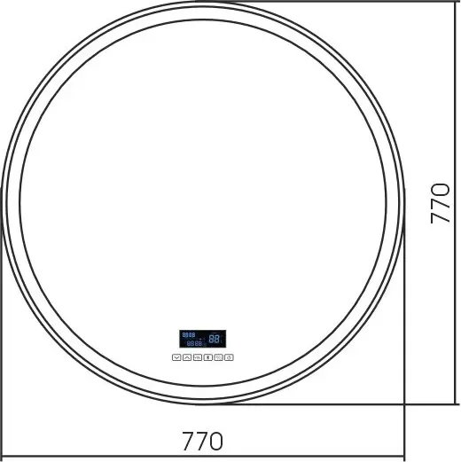 Зеркало Silver Mirrors Perla neo d770 / LED-00002768