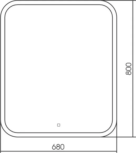 Зеркало Silver Mirrors Стив 68x80 / LED-00002812