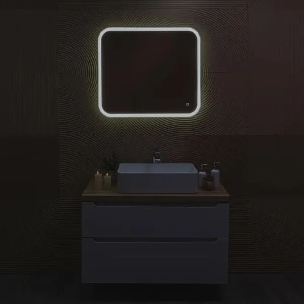 Зеркало Silver Mirrors Стив 80x70 / LED-00002907
