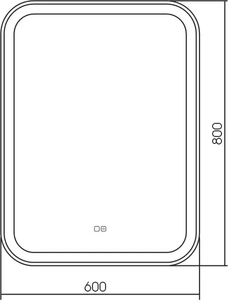 Зеркало Silver Mirrors Stiv neo 2.1 60x80 / LED-00002923