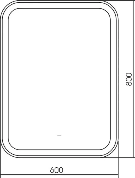 Зеркало Silver Mirrors Stiv neo 60x80 / LED-00002911