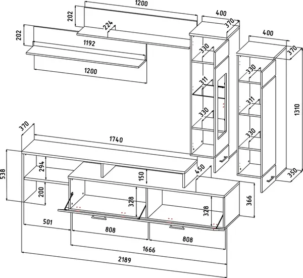 Горка Интерлиния Neo-7 с подсветкой 