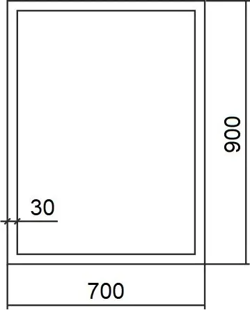 Зеркало Silver Mirrors Опера Блэк 70x90 / ФР-00002467