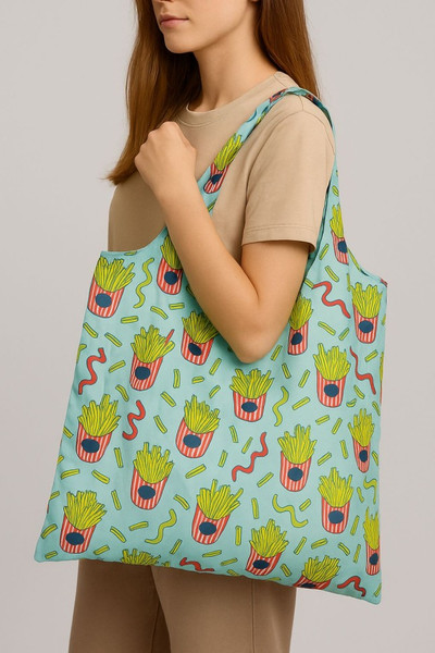 Сумка-шоппер ILikeGift French fries / BD-4045-DL-02