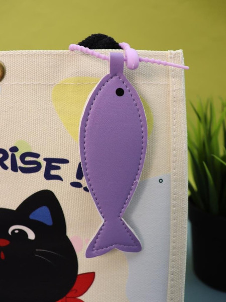 Сумка-шоппер ILikeGift Сat with fish / 50P-014