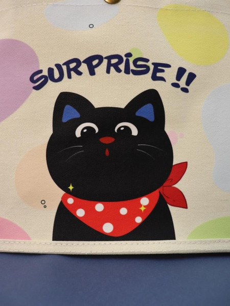 Сумка-шоппер ILikeGift Сat with fish / 50P-014