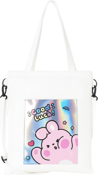 Сумка-шоппер ILikeGift Pink hare / 50P-005 - фото