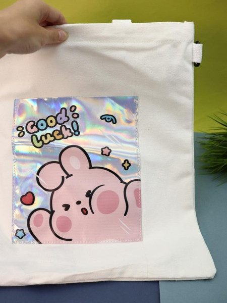Сумка-шоппер ILikeGift Pink hare / 50P-005