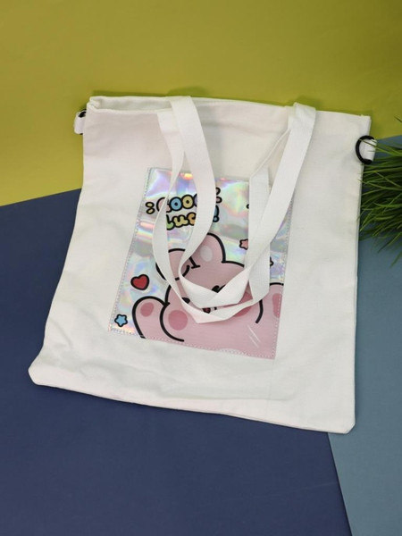 Сумка-шоппер ILikeGift Pink hare / 50P-005