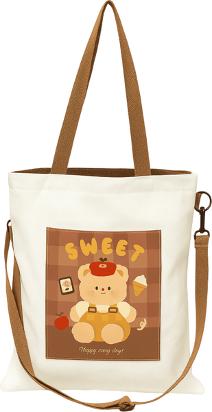 Сумка-шоппер ILikeGift Sweet bear / 50P-010 - фото