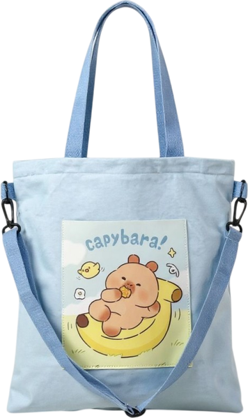 Сумка-шоппер ILikeGift Capybara on a banana / 50P-012-03 - фото