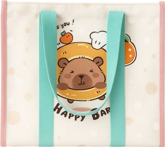 Сумка-шоппер ILikeGift Capybara in a circle / 50P-017-01 - фото