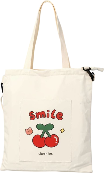 Сумка-шоппер ILikeGift Smile cherries / ZT410-2287-01 - фото