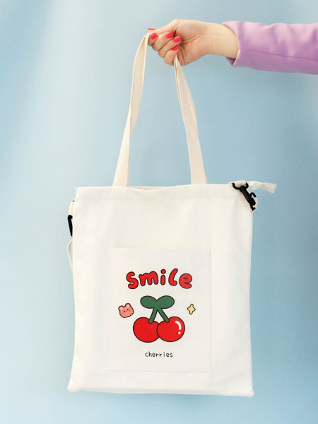 Сумка-шоппер ILikeGift Smile cherries / ZT410-2287-01