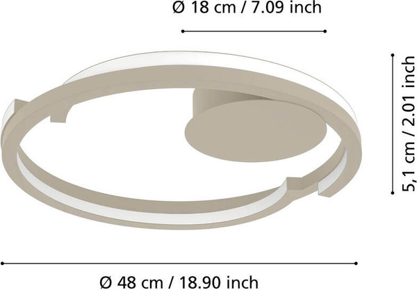Потолочный светильник Eglo Mezzomonte 901823