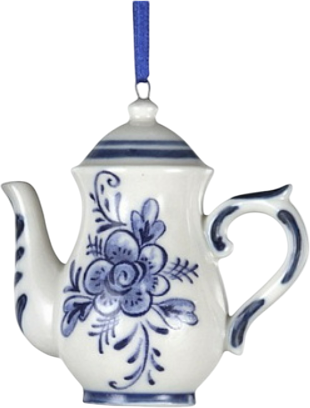 Елочная игрушка Kurt S. Adler Christmas 2025 Чайник / J0935 - фото