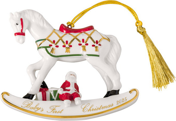 Елочная игрушка Villeroy & Boch Christmas Classics Лошадь-качалка 14-8675-4349 - фото