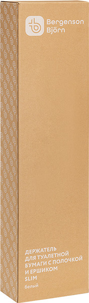 Стойка для туалетной бумаги с ершиком Bergenson Bjorn Slim BB0001008