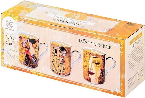 Набор кружек Elan Gallery New Bone China Модерн / 420888