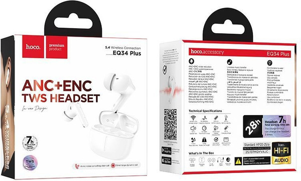 Беспроводные наушники Hoco EQ34 TWS ANC