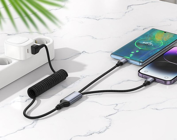 Кабель Hoco DU60 USB 2в1