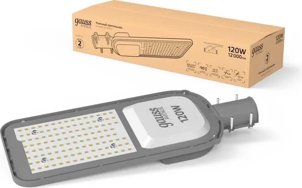 Светильник уличный Gauss Avenue LED IP65 471x173x70 120W 12000lm 6500K / 629534420