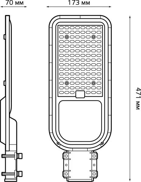 Светильник уличный Gauss Avenue LED IP65 471x173x70 120W 12000lm 6500K / 629534420