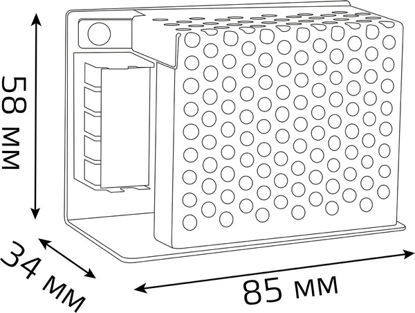 Блок питания для светодиодной ленты Gauss 30W 24V IP20 / 202002030