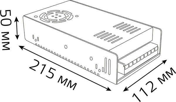 Блок питания для светодиодной ленты Gauss 360W 24V IP20 / 202002400