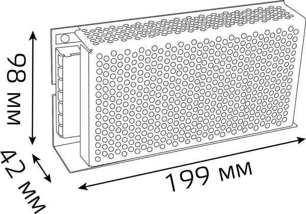 Блок питания для светодиодной ленты Gauss 150W 24V IP20 / 202002150
