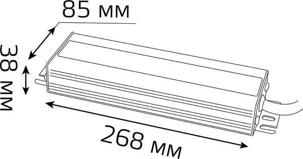 Блок питания для светодиодной ленты Gauss 200W 24V IP67 / 202022400