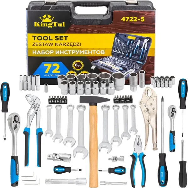 Универсальный набор инструментов KingTul KT-4722-5 - фото