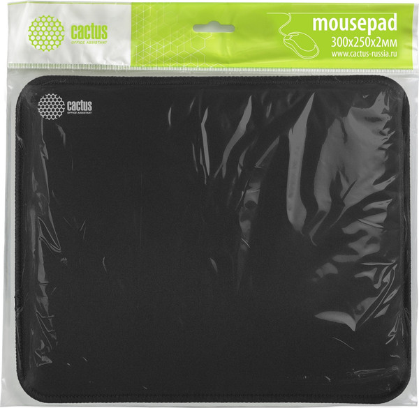 Коврик для мыши Cactus Black CS-MPC-D01M