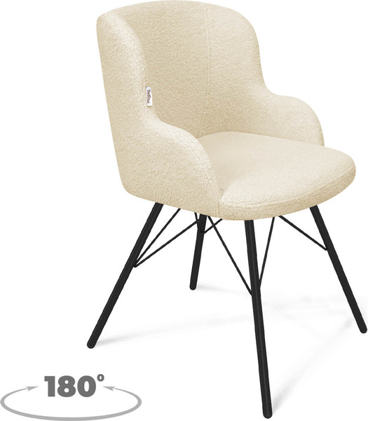 Стул Sheffilton SHT-ST39/S370-VP (бежевый/черный муар)