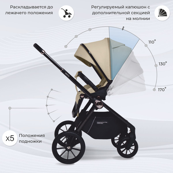 Детская универсальная коляска Sweet Baby Vento 3в1