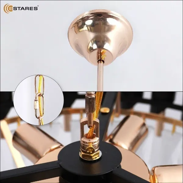 Люстра Estares Sandra 12хЕ14-750х1000-BKGD/CRYSTAL-220-IP20