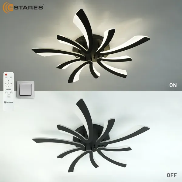 Люстра Estares Alessia 100W 5V-IRC-600x600x70-BLACK/WHITE-220-IP20