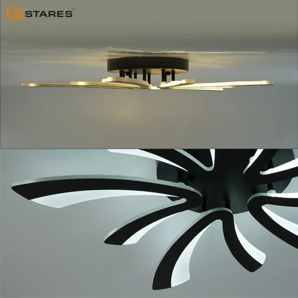 Люстра Estares Alessia 100W 5V-IRC-600x600x70-BLACK/WHITE-220-IP20