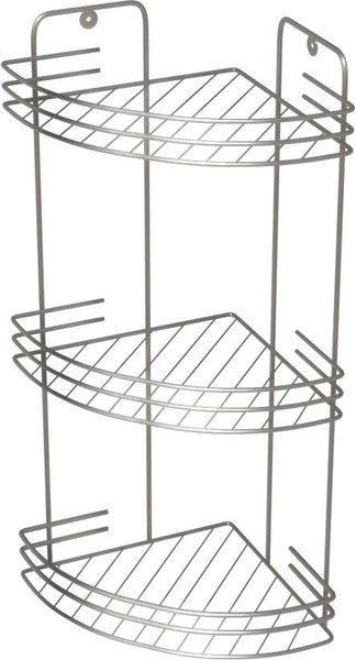 Полка для ванной ИРСА Угловая 3-х секционная / АЛТ 66С - фото