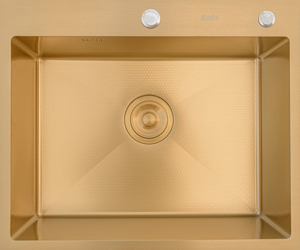 Мойка кухонная Astir Decor PVD Gold 60x50G