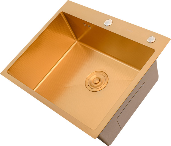Мойка кухонная Astir Decor PVD Gold 60x50G