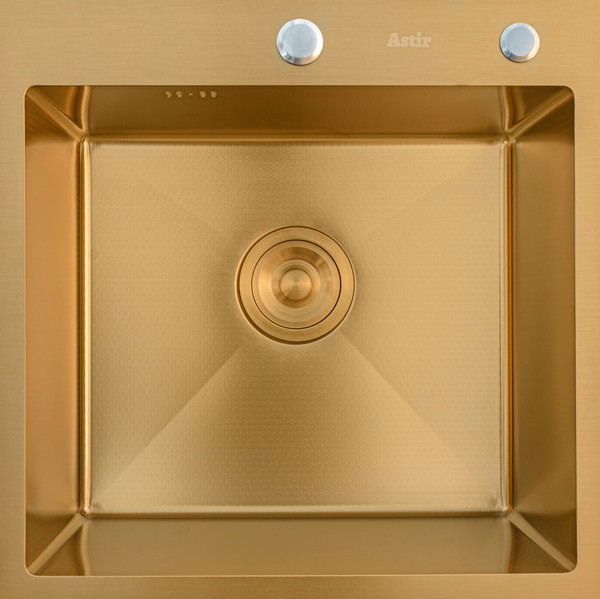 Мойка кухонная Astir Decor PVD Gold 50x50G