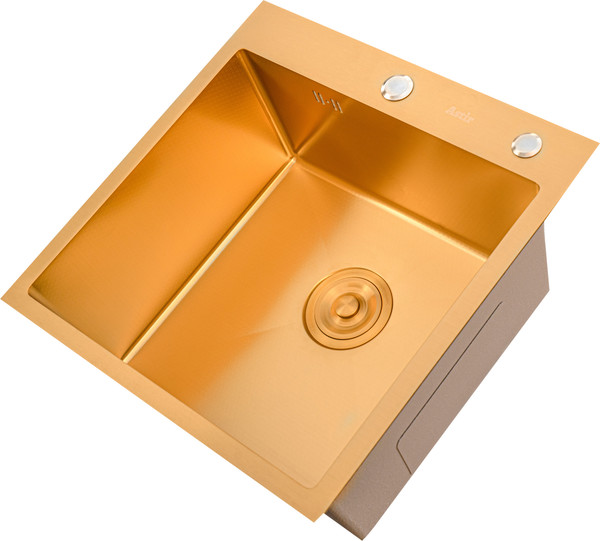 Мойка кухонная Astir Decor PVD Gold 50x50G